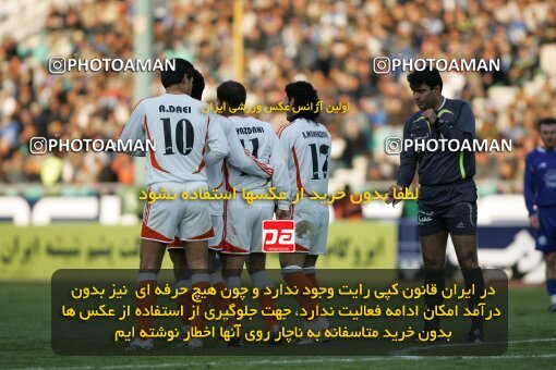 2005467, Tehran, Iran, لیگ برتر فوتبال ایران، Persian Gulf Cup، Week 14، First Leg، 2006/12/31، Esteghlal 1 - 3 Saipa