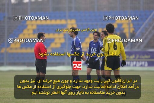 2006728, لیگ برتر فوتبال ایران، Persian Gulf Cup، Week 15، First Leg، 2007/01/05، Tehran,Sabashahr، Saba Shahr Stadium، Saba 0 - 0 Sepahan