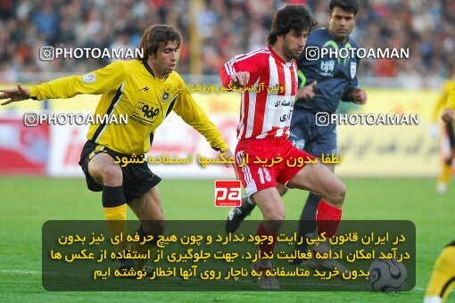 2007228, لیگ برتر فوتبال ایران، Persian Gulf Cup، Week 18، Second Leg، 2007/02/09، Tehran، Azadi Stadium، Persepolis 2 - ۱ Sepahan
