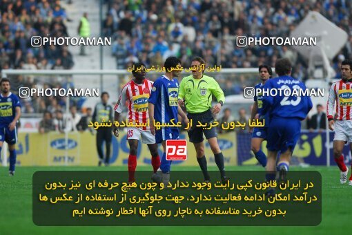 2019464, لیگ برتر فوتبال ایران، Persian Gulf Cup، Week 23، Second Leg، 2007/03/30، Tehran، Azadi Stadium، Esteghlal 1 - ۱ Persepolis