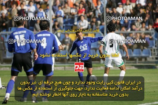 2018197, Tehran,Sabashahr, Iran, لیگ برتر فوتبال ایران، Persian Gulf Cup، Week 24، Second Leg، 2007/04/06، Saba 1 - 2 Zob Ahan Esfahan
