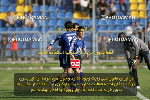 2018216, Tehran,Sabashahr, Iran, لیگ برتر فوتبال ایران، Persian Gulf Cup، Week 24، Second Leg، 2007/04/06، Saba 1 - 2 Zob Ahan Esfahan