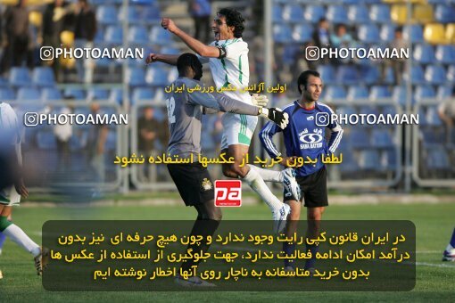 2018234, Tehran,Sabashahr, Iran, لیگ برتر فوتبال ایران، Persian Gulf Cup، Week 24، Second Leg، 2007/04/06، Saba 1 - 2 Zob Ahan Esfahan