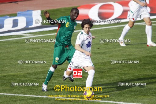 2229206, Tehran, Iran, International friendly match، Iran 1 - 1 Senegal on 2009/04/01 at Azadi Stadium