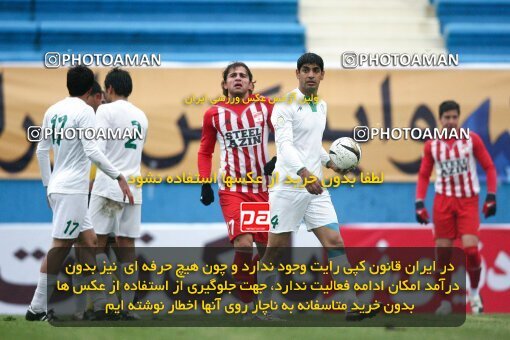 2164692, Tehran, Iran, لیگ برتر فوتبال ایران، Persian Gulf Cup، Week 20، Second Leg، 2009/12/17، Steel Azin 2 - 2 Zob Ahan Esfahan