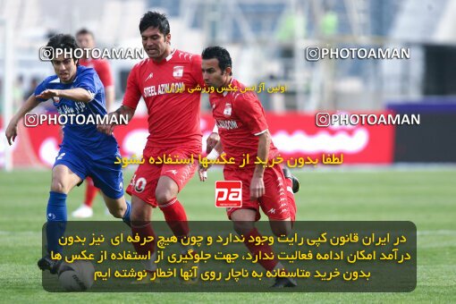 2195242, Tehran, Iran, لیگ برتر فوتبال ایران، Persian Gulf Cup، Week 24، Second Leg، 2010/01/23، Steel Azin 0 - 2 Esteghlal