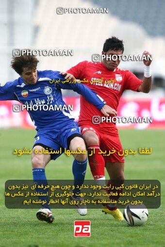 2195295, Tehran, Iran, لیگ برتر فوتبال ایران، Persian Gulf Cup، Week 24، Second Leg، 2010/01/23، Steel Azin 0 - 2 Esteghlal