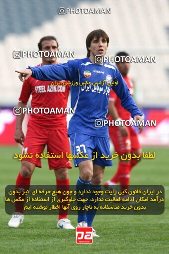 2195300, Tehran, Iran, لیگ برتر فوتبال ایران، Persian Gulf Cup، Week 24، Second Leg، 2010/01/23، Steel Azin 0 - 2 Esteghlal