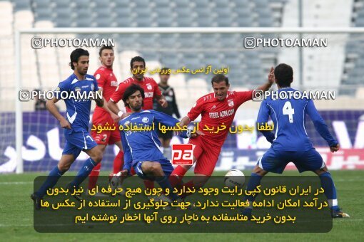 2195333, Tehran, Iran, لیگ برتر فوتبال ایران، Persian Gulf Cup، Week 24، Second Leg، 2010/01/23، Steel Azin 0 - 2 Esteghlal