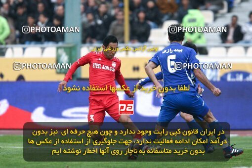 2195362, Tehran, Iran, لیگ برتر فوتبال ایران، Persian Gulf Cup، Week 24، Second Leg، 2010/01/23، Steel Azin 0 - 2 Esteghlal
