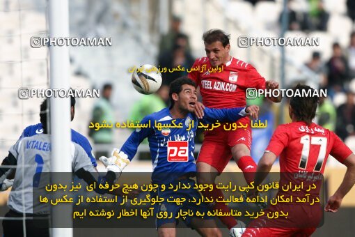 2195234, Tehran, Iran, لیگ برتر فوتبال ایران، Persian Gulf Cup، Week 24، Second Leg، 2010/01/23، Steel Azin 0 - 2 Esteghlal
