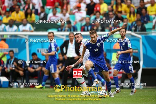 1928145, Salvador, Brazil, 2014 FIFA World Cup, Group stage, Group F, Bosnia 3 v 1 Iran on 2014/06/25 at Itaipava Fonte Nova Arena