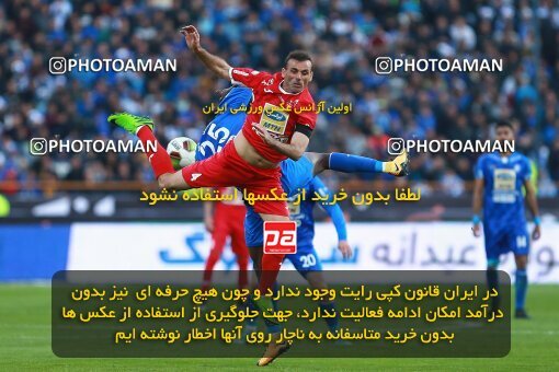 1961316, Tehran, Iran, لیگ برتر فوتبال ایران، Persian Gulf Cup، Week 25، Second Leg، Esteghlal 1 v 0 Persepolis on 2018/03/01 at Azadi Stadium
