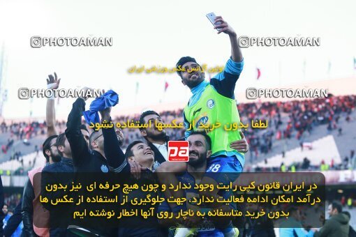 1961336, Tehran, Iran, لیگ برتر فوتبال ایران، Persian Gulf Cup، Week 25، Second Leg، Esteghlal 1 v 0 Persepolis on 2018/03/01 at Azadi Stadium