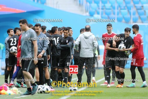 1942343, Saint Petersburg, Russia, 2018 FIFA World Cup, Iran National Football Team official training session on 2018/06/14 at ورزشگاه سن پترزبورگ