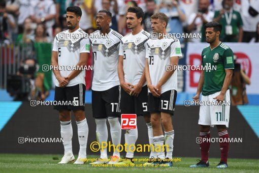 1934100, Moscow, Russia, 2018 FIFA World Cup, Group stage, Group F, Germany 0 v 1 Mexico on 2018/06/17 at ورزشگاه لوژنیکی