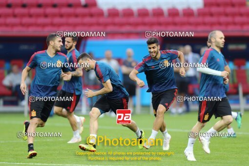 1943987, Kazan, Russia, 2018 FIFA World Cup, Spain National Football Teams official training session on 2018/06/19 at Kazan Arena