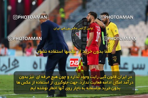1970085, Tehran, Iran, Iran Football Pro League، Persian Gulf Cup، Week 5، First Leg، Persepolis 0 v 2 Sepahan on 2019/09/26 at Azadi Stadium