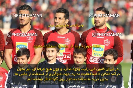1977090, Tehran, Iran, Iran Football Pro League، Persian Gulf Cup، Week 17، Second Leg، Persepolis 2 v 0 Tractor Sazi on 2020/01/26 at Azadi Stadium