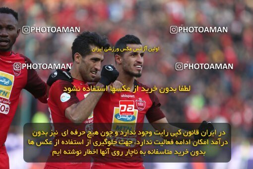 1977251, Tehran, Iran, Iran Football Pro League، Persian Gulf Cup، Week 17، Second Leg، Persepolis 2 v 0 Tractor Sazi on 2020/01/26 at Azadi Stadium
