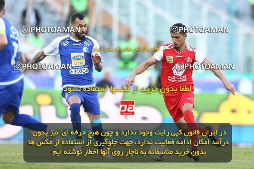 1977128, Iran Football Pro League، Persian Gulf Cup، Week 19، Second Leg، 2020/02/06، Tehran، Azadi Stadium، Persepolis 2 - 2 Esteghlal