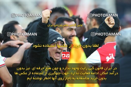 1977325, Tehran, Iran, Iran Football Pro League، Persian Gulf Cup، Week 19، Second Leg، Persepolis 2 v 2 Esteghlal on 2020/02/06 at Azadi Stadium