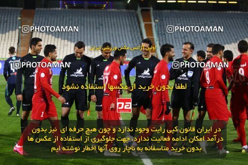 1977291, Tehran, Iran, Iran Football Pro League، Persian Gulf Cup، Week 21، Second Leg، Persepolis 3 v 1 Padideh Mashhad on 2020/02/27 at Azadi Stadium