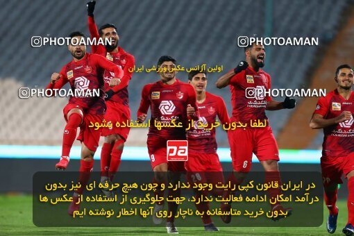 1977316, Tehran, Iran, Iran Football Pro League، Persian Gulf Cup، Week 21، Second Leg، Persepolis 3 v 1 Padideh Mashhad on 2020/02/27 at Azadi Stadium