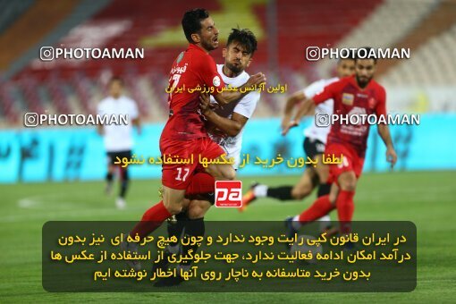 1977523, Tehran, Iran, Iran Football Pro League، Persian Gulf Cup، Week 23، Second Leg، Persepolis 1 v 0 Shahin Shahrdari Boushehr on 2020/07/04 at Azadi Stadium