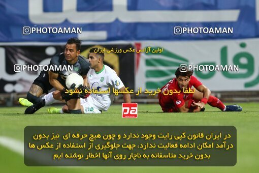 1977405, Tabriz, Iran, Iran Football Pro League، Persian Gulf Cup، Week 24، Second Leg، Mashin Sazi Tabriz 0 v 1 Persepolis on 2020/07/10 at Gostaresh Foolad Stadium