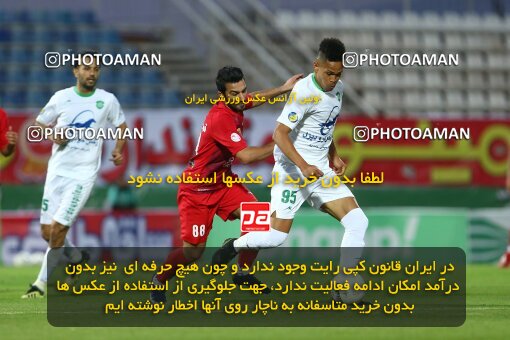 1977475, Tabriz, Iran, Iran Football Pro League، Persian Gulf Cup، Week 24، Second Leg، Mashin Sazi Tabriz 0 v 1 Persepolis on 2020/07/10 at Gostaresh Foolad Stadium