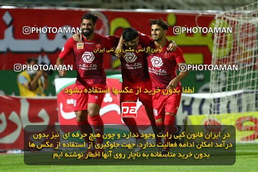 1977550, Tabriz, Iran, Iran Football Pro League، Persian Gulf Cup، Week 24، Second Leg، Mashin Sazi Tabriz 0 v 1 Persepolis on 2020/07/10 at Gostaresh Foolad Stadium