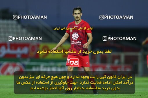 1977588, Tabriz, Iran, Iran Football Pro League، Persian Gulf Cup، Week 24، Second Leg، Mashin Sazi Tabriz 0 v 1 Persepolis on 2020/07/10 at Gostaresh Foolad Stadium