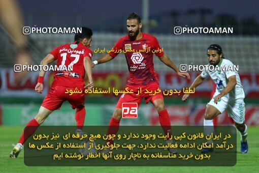 1977778, Tabriz, Iran, Iran Football Pro League، Persian Gulf Cup، Week 24، Second Leg، Mashin Sazi Tabriz 0 v 1 Persepolis on 2020/07/10 at Gostaresh Foolad Stadium