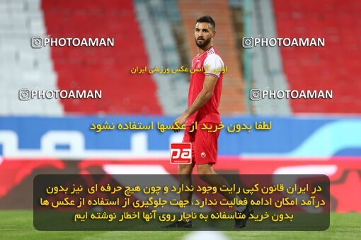 1977682, Tehran, Iran, Iran Football Pro League، Persian Gulf Cup، Week 25، Second Leg، Persepolis 1 v 0 Foulad Khouzestan on 2020/07/18 at Azadi Stadium