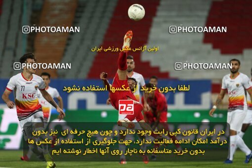 1977731, Tehran, Iran, Iran Football Pro League، Persian Gulf Cup، Week 25، Second Leg، Persepolis 1 v 0 Foulad Khouzestan on 2020/07/18 at Azadi Stadium