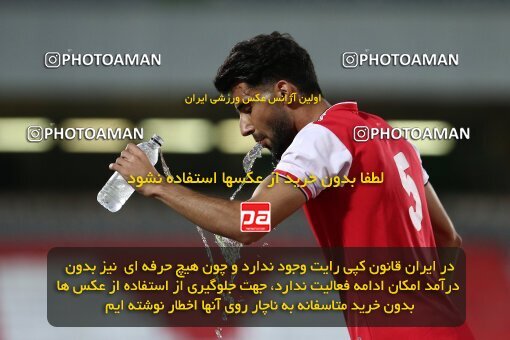 1977749, Tehran, Iran, Iran Football Pro League، Persian Gulf Cup، Week 25، Second Leg، Persepolis 1 v 0 Foulad Khouzestan on 2020/07/18 at Azadi Stadium
