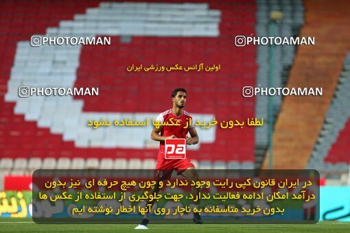1977763, Tehran, Iran, Iran Football Pro League، Persian Gulf Cup، Week 25، Second Leg، Persepolis 1 v 0 Foulad Khouzestan on 2020/07/18 at Azadi Stadium