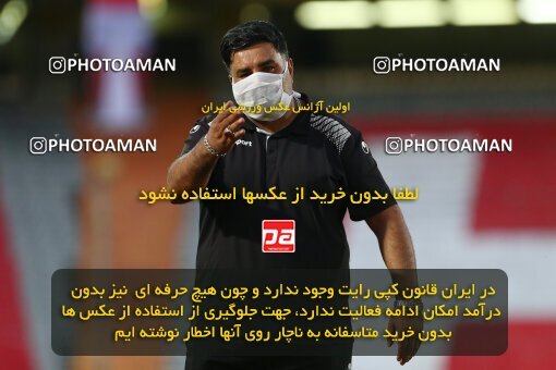 1977768, Tehran, Iran, Iran Football Pro League، Persian Gulf Cup، Week 25، Second Leg، Persepolis 1 v 0 Foulad Khouzestan on 2020/07/18 at Azadi Stadium