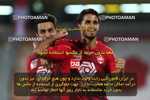 1977811, Tehran, Iran, Iran Football Pro League، Persian Gulf Cup، Week 25، Second Leg، Persepolis 1 v 0 Foulad Khouzestan on 2020/07/18 at Azadi Stadium