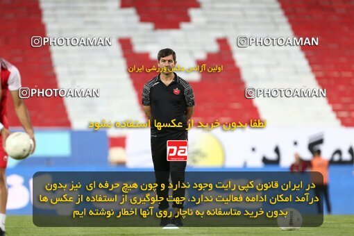 1977874, Tehran, Iran, Iran Football Pro League، Persian Gulf Cup، Week 25، Second Leg، Persepolis 1 v 0 Foulad Khouzestan on 2020/07/18 at Azadi Stadium