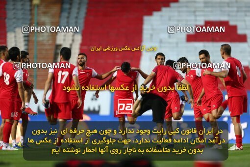 1977900, Tehran, Iran, Iran Football Pro League، Persian Gulf Cup، Week 25، Second Leg، Persepolis 1 v 0 Foulad Khouzestan on 2020/07/18 at Azadi Stadium