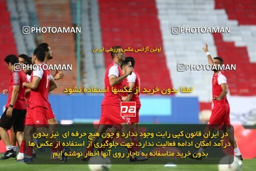1977925, Tehran, Iran, Iran Football Pro League، Persian Gulf Cup، Week 25، Second Leg، Persepolis 1 v 0 Foulad Khouzestan on 2020/07/18 at Azadi Stadium