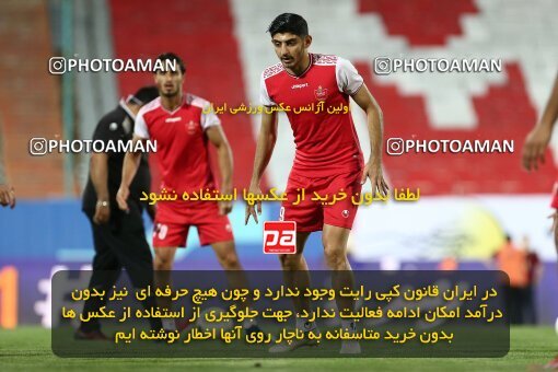 1977967, Tehran, Iran, Iran Football Pro League، Persian Gulf Cup، Week 25، Second Leg، Persepolis 1 v 0 Foulad Khouzestan on 2020/07/18 at Azadi Stadium