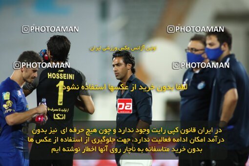 1936558, Tehran, Iran, Iran Football Pro League، Persian Gulf Cup، Week 29، ، 2020/08/15، Esteghlal 1 - 1 Paykan