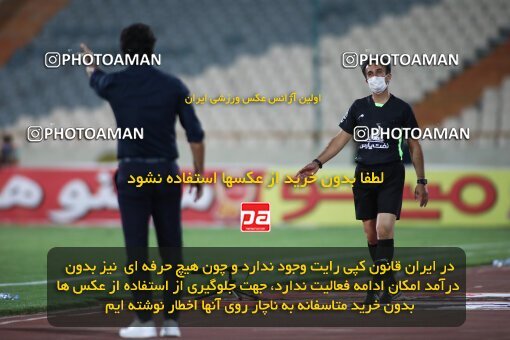 1936576, Tehran, Iran, Iran Football Pro League، Persian Gulf Cup، Week 29، ، 2020/08/15، Esteghlal 1 - 1 Paykan