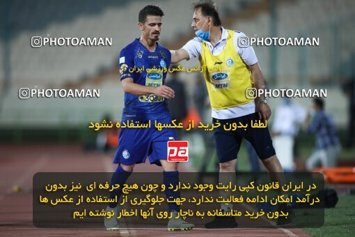 1936581, Tehran, Iran, Iran Football Pro League، Persian Gulf Cup، Week 29، ، 2020/08/15، Esteghlal 1 - 1 Paykan