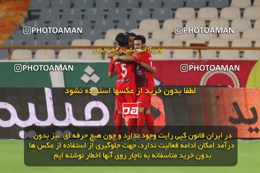 1936602, Iran Football Pro League، Persian Gulf Cup، Week 30، Second Leg، 2020/08/20، Tehran، Azadi Stadium، Persepolis 3 - 0 Saipa