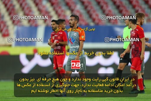 1936608, Iran Football Pro League، Persian Gulf Cup، Week 30، Second Leg، 2020/08/20، Tehran، Azadi Stadium، Persepolis 3 - 0 Saipa