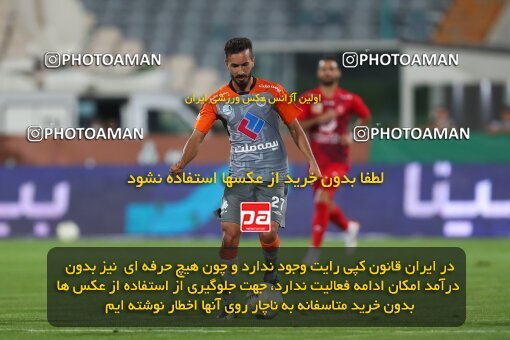 1936631, Iran Football Pro League، Persian Gulf Cup، Week 30، Second Leg، 2020/08/20، Tehran، Azadi Stadium، Persepolis 3 - 0 Saipa